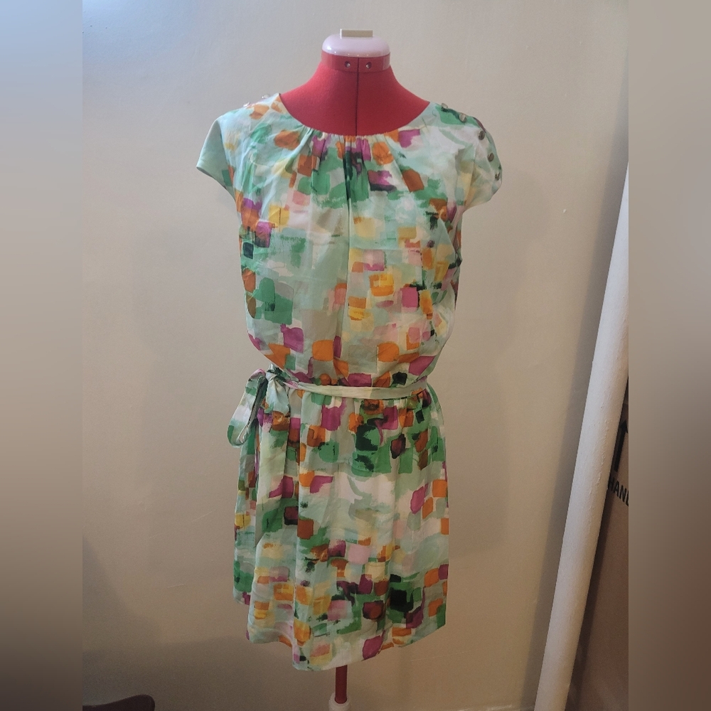 Guess Multicolor Abstract Dress